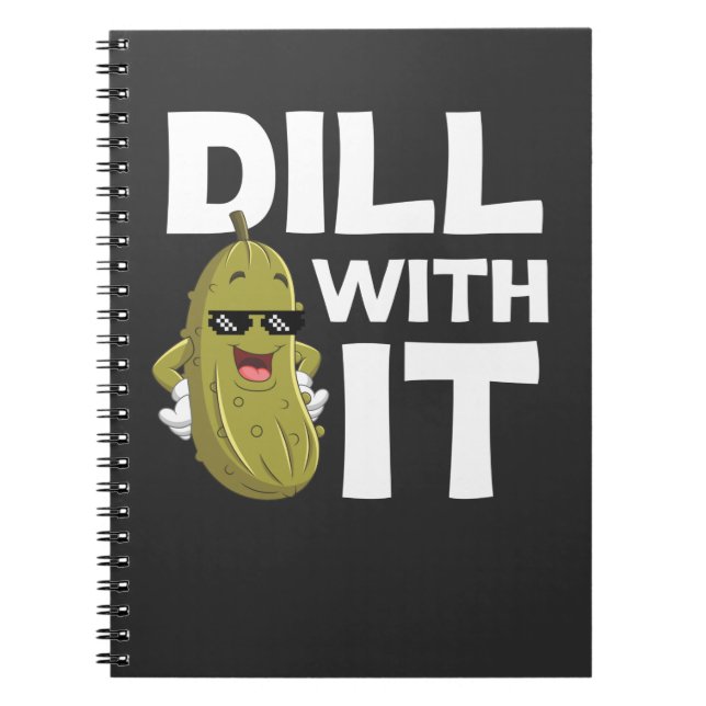Carnet Drôle Citation Pickle Végétarien Humour Pun Alimen (Devant)