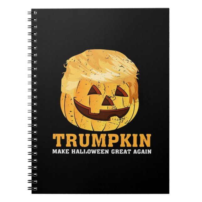 Carnet Drôle Citrouille Trumpkin Halloween (Devant)