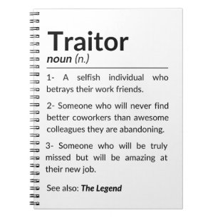 Carnet Drôle collègue d'adieu, collègue quittant son empl