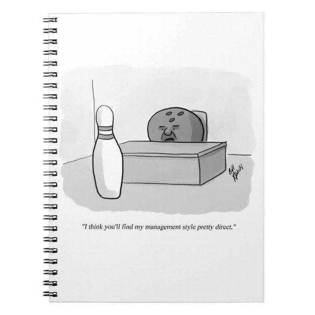 Carnet Drôle de gestion et de leadership Cartoon Humour (Devant)