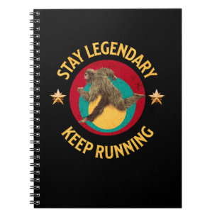 Carnet Drôle de motivation de course de Bigfoot