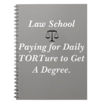 Carnet drôle d'école de droit