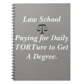Carnet drôle d'école de droit
