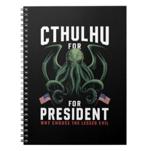 Carnet Drôle d'élection 2024 Cthulhu pour Président 