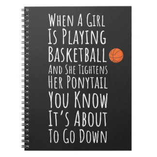 Carnet Drôle filles de basket-ball cadeaux pour son joueu