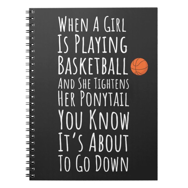 Carnet Drôle filles de basket-ball cadeaux pour son joueu (Devant)