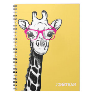 Carnet Drôle Geek Nom de la girafe