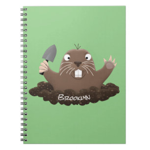 Carnet Drôle gopher de poche creusant dessin dessin de de