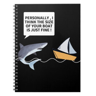 Carnet Drôle grand requin blanc dents Bite