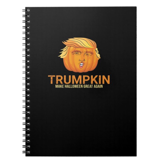 Carnet Drôle Halloween Trumpkin - Automne Faire Halloween (Devant)
