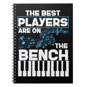 Carnet Drôle Musicien Keyboard Piano Player