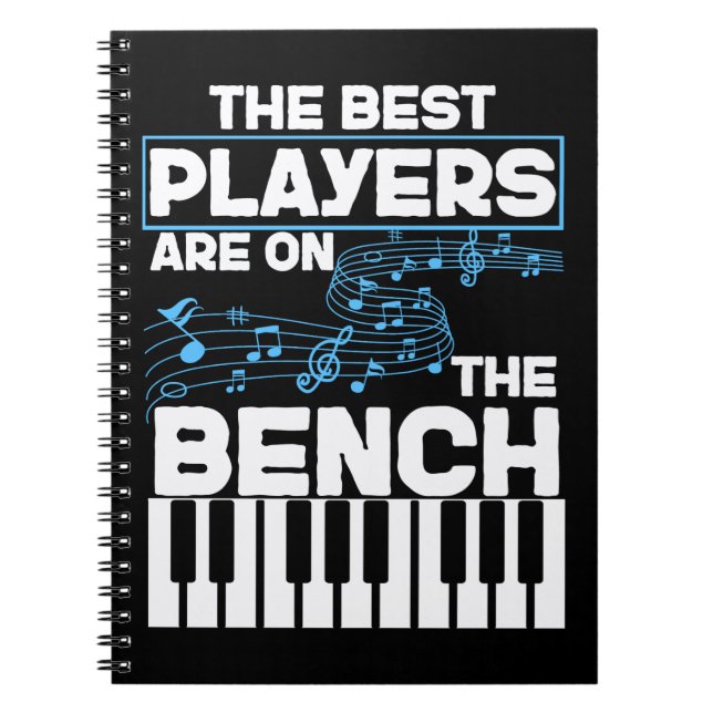 Carnet Drôle Musicien Keyboard Piano Player (Devant)