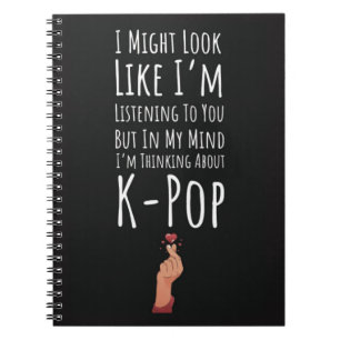 Carnet Drôle Présent Pour Les Ventilateurs K-pop I Love K