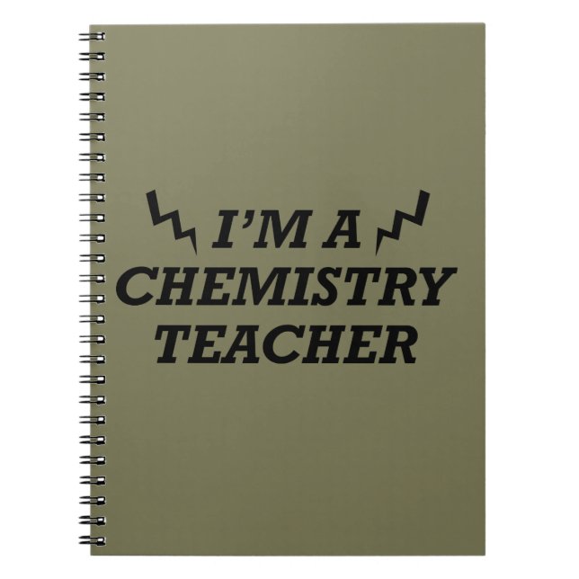 Carnet Drôle professeurs de chimie citations (Devant)