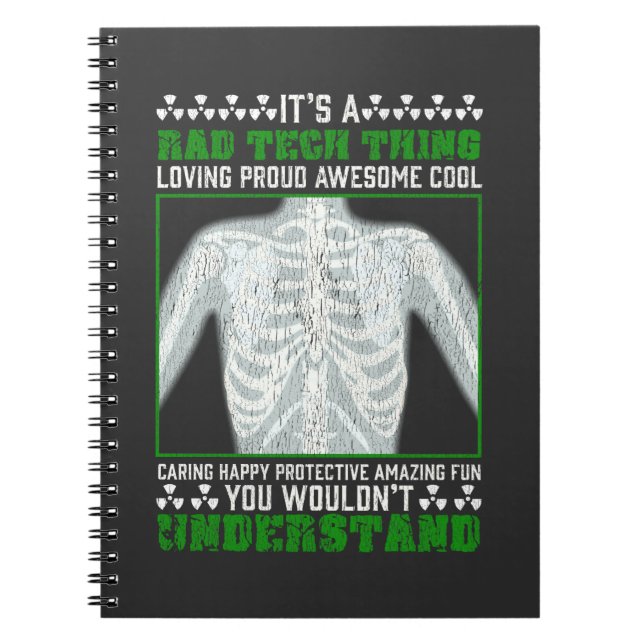 Carnet Drôle Rad Tech plaisanter Radiologie Humour radiol (Devant)