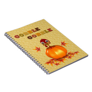 Carnet Drôle Thanksgiving Turquie en Citrouille