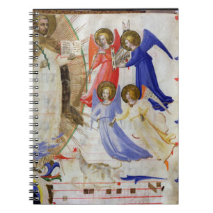 Carnet ds 558 f.67v St Dominic avec quatre anges