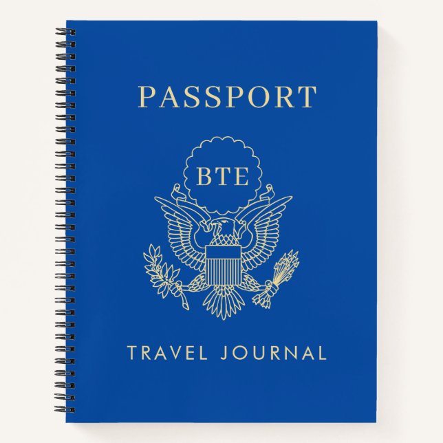 Carnet du carnet de voyage personnalisé du monogra (Devant)