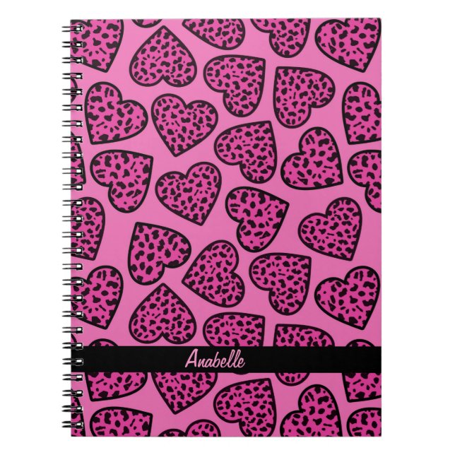 Carnet du coeur Empreinte de léopard (Devant)