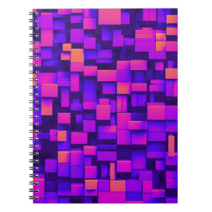 Carnet du concepteur avec Abstrait violet et orang