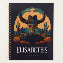 Carnet du crâne de cowbow du désert Rodeo