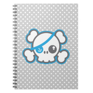 Carnet du crâne de Kawaii Pirate