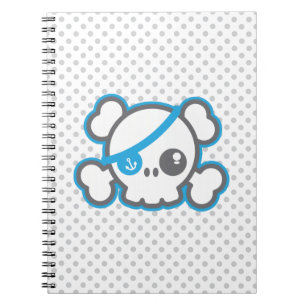 Carnet du crâne de Kawaii Pirate