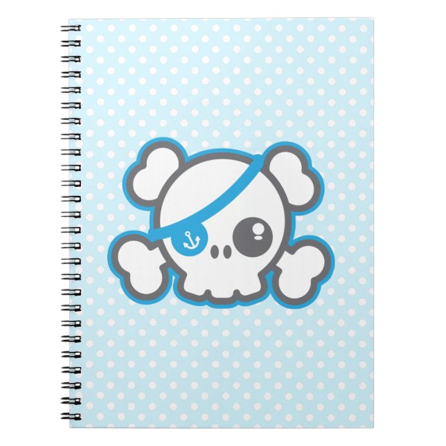 Carnet du crâne de Kawaii Pirate (Devant)