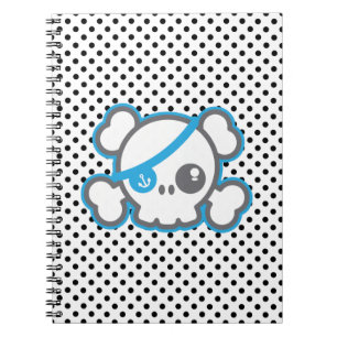 Carnet du crâne de Kawaii Pirate