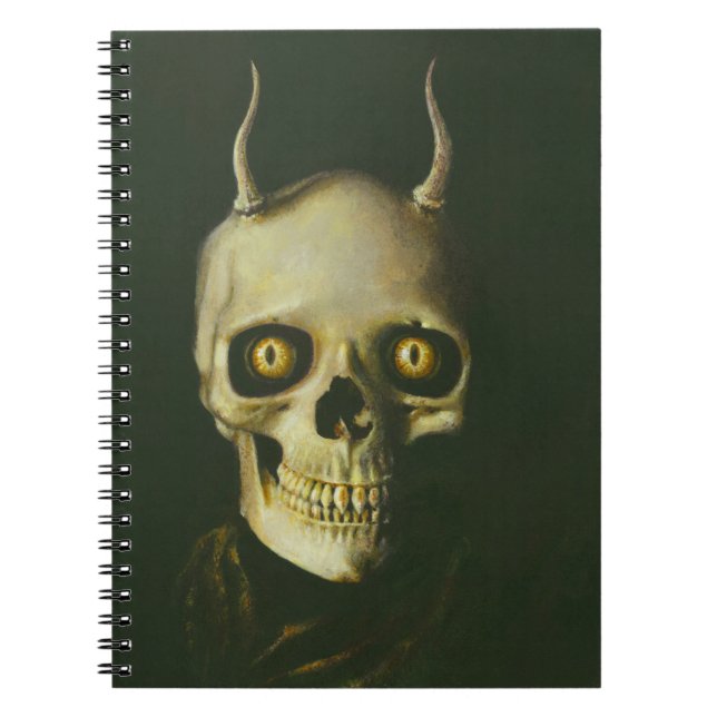 Carnet du crâne diable gothique (Devant)
