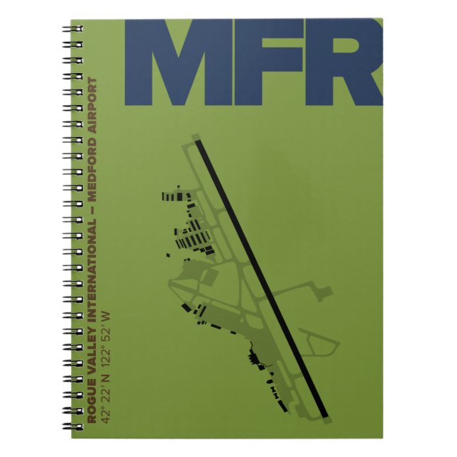 Carnet du diagramme de l'aéroport de Medford/Rogue (Devant)