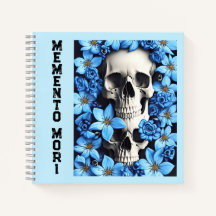 Carnet du journal Blue Memento Mori Stoic