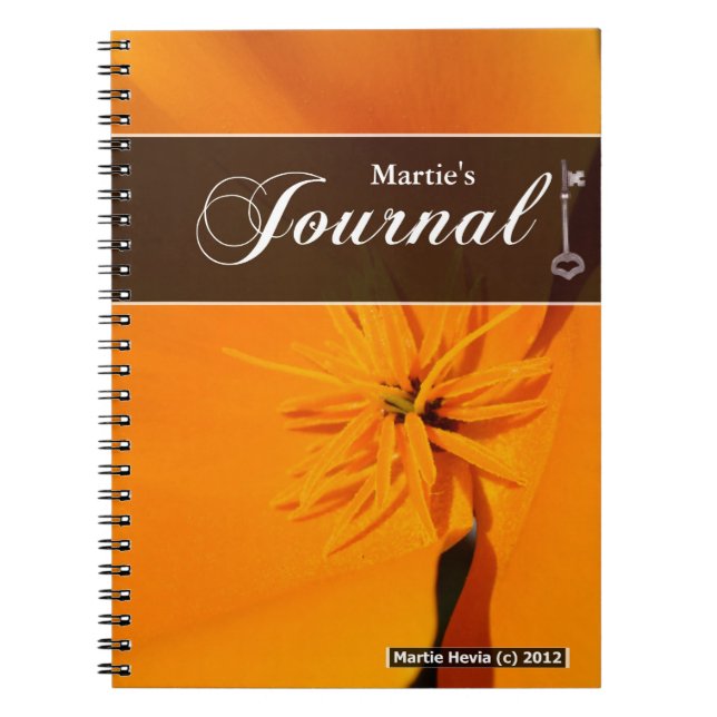 Carnet du journal - California Poppy (Devant)