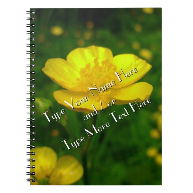 Carnet du journal de fleurs personnalisé Carnet Bu (Devant)
