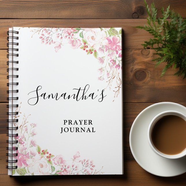 Carnet du Journal de la Bible Verse rose spirale (Créateur téléchargé)