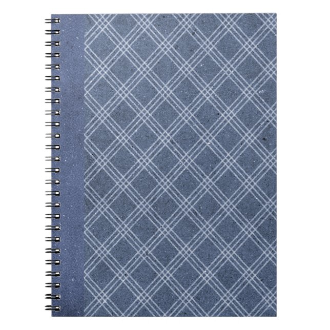 Carnet du Journal de la Marine Blue Diamond Plaid  (Devant)