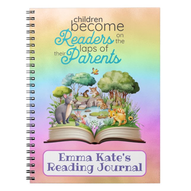 Carnet du Journal de lecture pour enfants (Devant)