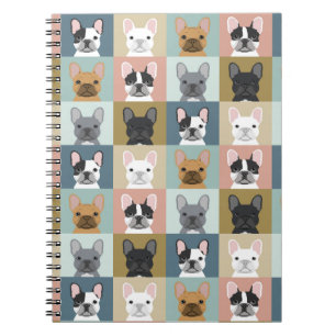 carnet du journal de papeterie French Buldog