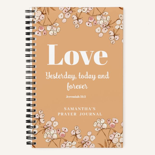 Carnet du journal de prière spirale moderne (Recto)