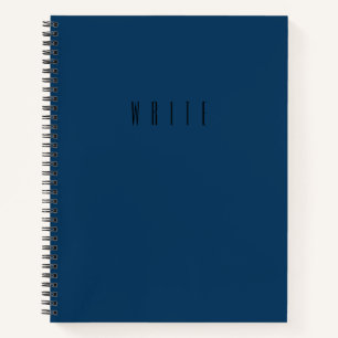 Carnet du journal en écriture bleue