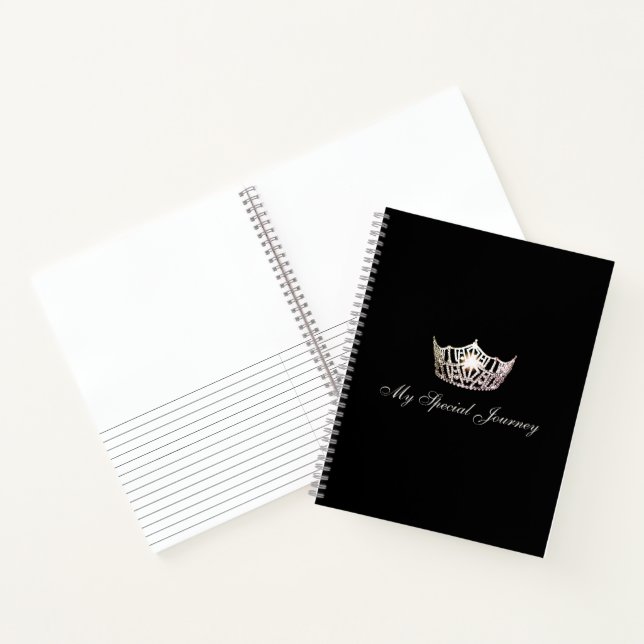 Carnet du journal personnalisé Miss America Silver (Intérieur)