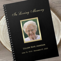 Carnet du livre d'or commémoratif ou funéraire