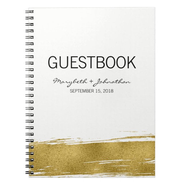 Carnet du livre d'or Mariage moderne (Devant)