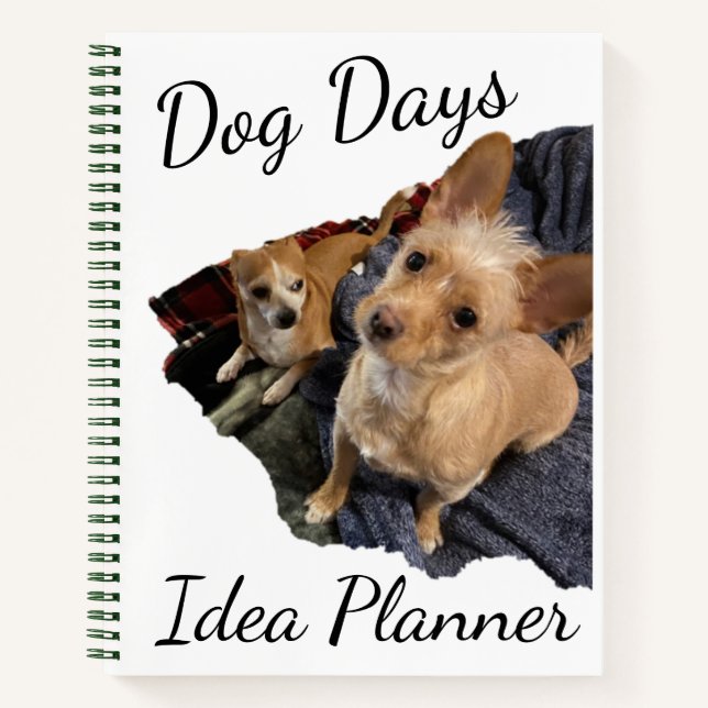 Carnet du planificateur d'idées Dog Days (Devant)