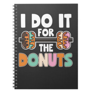Carnet Dumbbell Poids Donut Dessert Salle De Sport