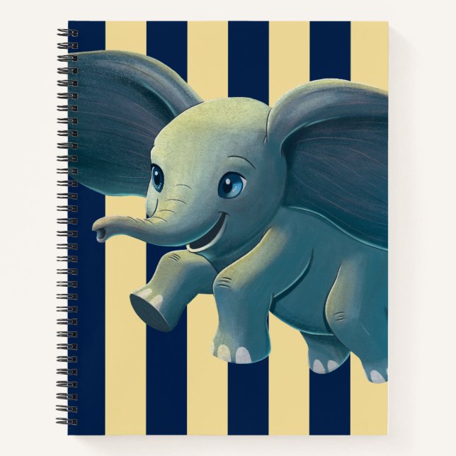 Carnet Dumbo | Flying Dumbo Peint Art (Devant)