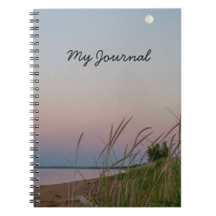 Carnet Dunes de sable sur la Pleine lune de plage