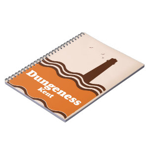 Carnet Dungeness Kent affiche de voyage de style vintage