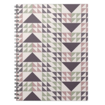 Dusty Rose Geometric Quilt Pattern