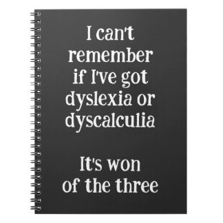 Carnet Dyslexie Dyscalculie "L'un des trois" Drôle